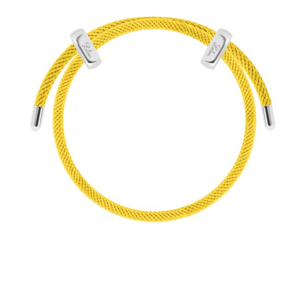 Bransoletka Liana, posrebrzana w kolorze żółtym. Żółte bransoletki Lilou, posrebrzane. Za 139.00 zł.