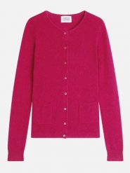 AUTHENTIC CASHMERE Kaszmirowy kardigan "Caron" w kolorze różowym rozmiar: L. Różowe kardigany AUTHENTIC CASHMERE, l, bez wzorów, z kaszmiru. Za 408.45 zł.