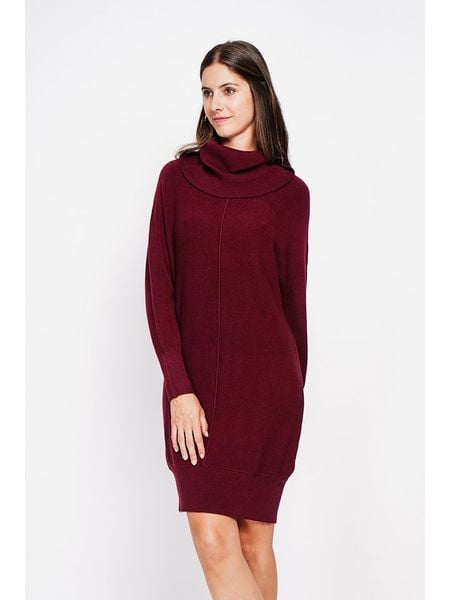 William de Faye Sukienka dzianinowa w kolorze bordowym rozmiar: 38. Czerwone sukienki William de Faye, na co dzień, bez wzorów, z dzianiny, klasyczne, bez kołnierzyka, bez ramiączek, mini, proste. Za 130.99 zł.