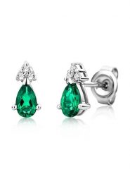 Revoni Złote kolczyki-wkrętki z diamentami rozmiar: onesize. Szare kolczyki Revoni, z diamentem, złote. Za 674.99 zł.