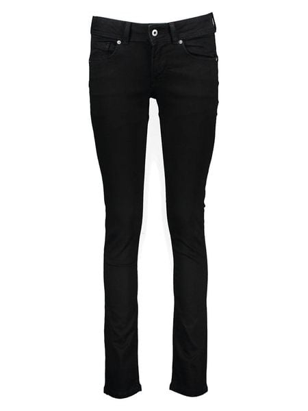 Pepe Jeans Dżinsy "Newbrooke" - Slim fit - w kolorze czarnym rozmiar: W32/L32. Czarne jeansy Pepe Jeans, l, z aplikacjami. Za 147.56 zł.