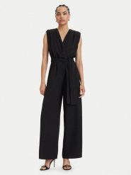 ACCESS FASHION Kombinezon 63-5501-183 Czarny Regular Fit. Czarne sukienki ACCESS FASHION, s, bez wzorów, z syntetyku, bez kołnierzyka, bez ramiączek. Za 659.99 zł.