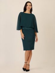 APART Sukienka w kolorze ciemnozielonym rozmiar: 40. Zielone sukienki Apart, bez wzorów, z koronki, bez kołnierzyka, bez ramiączek, midi. Za 295.99 zł.