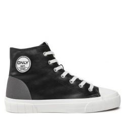 Trampki ONLY Shoes. Czarne trampki ONLY SHOES, bez wzorów, bez zapięcia. Za 99.99 zł.