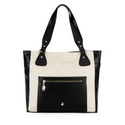 Torebka Beverly Hills Polo Club. Czarne shopper Beverly Hills Polo Club, bez wzorów, bez dodatków. Za 229.99 zł.