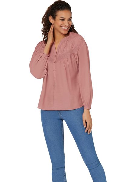 WITT WEIDEN Bluzka w kolorze szaroróżowym rozmiar: 38. Różowe bluzki WITT WEIDEN, bez wzorów, z bawełny, bez kołnierzyka, bez ramiączek. Za 43.68 zł.