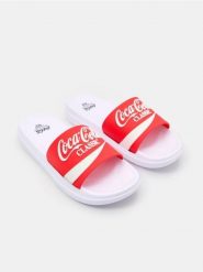Klapki Coca-Cola - wielobarwny. Klapki Sinsay, bez wzorów, bez obcasa. Za 35.99 zł.