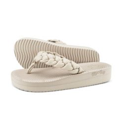 Japonki basenowe damskie Flip Flop Comfy Weave. Brązowe klapki Flip Flop, bez wzorów, bez obcasa. Za 123.05 zł.