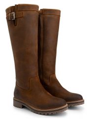 TRAVELIN' Skórzane kozaki "Daneborg" w kolorze jasnobrązowym rozmiar: 37. Brązowe kozaki Travelin', na zimę, z wełny, bez obcasa, bez zapięcia. Za 261.67 zł.