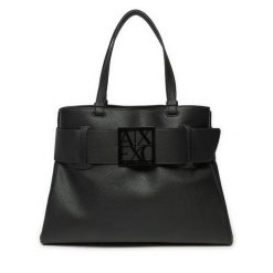 Torebka Armani Exchange. Czarne torebki klasyczne Armani Exchange, bez wzorów, bez dodatków. Za 519.99 zł.
