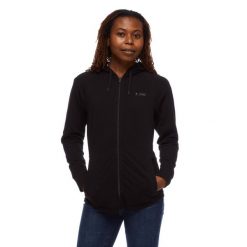 Bluza turystyczna rozpinana damska Black Diamond Mountain Transparency. Czarne bluzy Black Diamond, xs, bez wzorów, bez kaptura. Za 403.00 zł.