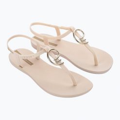 Sandały damskie Ipanema Class Stylish. Brązowe sandały Ipanema, bez wzorów, bez obcasa, bez zapięcia. Za 89.99 zł.