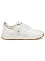 Geox Sneakersy "Bulmya" w kolorze białym rozmiar: 39. Białe trampki Geox, bez wzorów, bez zapięcia. Za 286.16 zł.