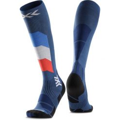 Skarpety narciarskie X-Socks Ski Perform Patriot France OTC Blue. Białe skarpety X Socks, bez wzorów. Za 189.99 zł.
