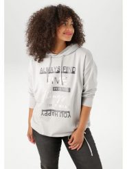 Aniston Bluza w kolorze jasnoszarym rozmiar: 44. Szare bluzy Aniston, bez wzorów, z kapturem. Za 95.69 zł.