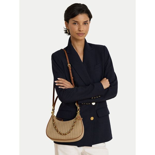 Torebka LAUREN RALPH LAUREN. Brązowe torebki klasyczne Lauren Ralph Lauren, bez wzorów, bez dodatków. Za 1,699.00 zł.