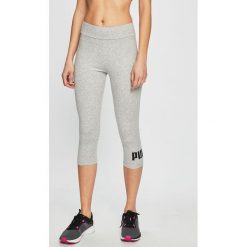 Puma - Legginsy. Szare legginsy Puma, s, bez wzorów, z bawełny. W wyprzedaży za 69.90 zł.