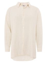 Zwillingsherz Koszula w kolorze beżowym rozmiar: onesize. Brązowe koszule Zwillingsherz, bez wzorów, bez kołnierzyka, bez ramiączek. Za 113.99 zł.