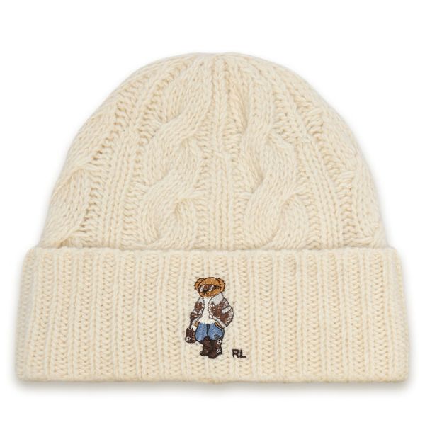 Czapka Polo Ralph Lauren. Białe czapki Polo Ralph Lauren, bez wzorów. Za 419.99 zł.