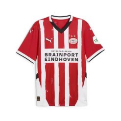 Koszulka domowa PSV Eindhoven 2024/25. Białe bluzki Puma, xs, bez wzorów, sportowe, bez kołnierzyka, bez ramiączek. Za 449.00 zł.