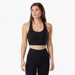 Biustonosz treningowy damski Swedemount Move Strap Bra oddychający. Czarne bielizna sportowa SWEDEMOUNT, s, bez wzorów, z tkaniny. Za 149.99 zł.