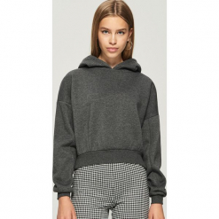 Krótka bluza z kapturem - Szary. Bluzy Sinsay. Za 49.99 zł.
