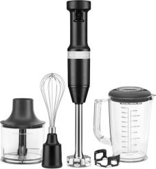 Blender ręczny przewodowy KitchenAid czarny mat z akcesoriami 5 el. Blendery KITCHENAID. W wyprzedaży za 772.00 zł.