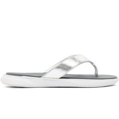 Japonki damskie New Balance SWT340B2 – szare. Szare klapki New Balance, bez wzorów, bez obcasa. Za 79.99 zł.