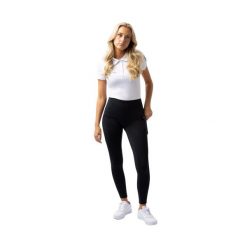 Damskie legginsy jeździeckie z pełną przyczepnością Horze Gillian. Czarne legginsy HORZE, s, bez wzorów, z elastanu. Za 298.00 zł.