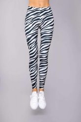 Legginsy sportowe damskie DEEP TRIP Zebra. Czarne legginsy DEEP TRIP, l, bez wzorów, z elastanu. Za 179.00 zł.