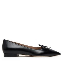 Baleriny MALONE SOULIERS. Czarne baleriny MALONE SOULIERS, bez wzorów, bez obcasa. Za 1,749.00 zł.