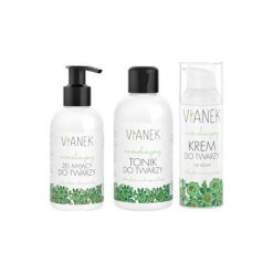 Zestaw VIANEK Seria Normalizująca ( tonik + żel + krem do twarzy ). Kremy do twarzy marki Vianek. W wyprzedaży za 54.99 zł.