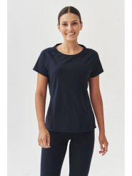 TATUUM Koszulka w kolorze granatowym rozmiar: XS. Niebieskie bluzki Tatuum, xs, bez wzorów, bez kołnierzyka, bez ramiączek. Za 38.95 zł.