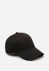 Czarna Bawełniana Czapka z Daszkiem Finarda. Czarne czapki Renee, bez wzorów, z bawełny. Za 24.99 zł.