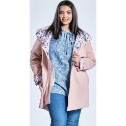 Różowa bluza dresowa asymetryczny krój duże rozmiary kontrast OVERSIZE PLUS SIZE WIOSNA. Czerwone bluzy Moda Size Plus Iwanek, na wiosnę, plus size, bez wzorów, z bawełny, bez kaptura. Za 199.90 zł.