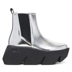 Botki United Nude. Szare botki United Nude, bez wzorów, bez obcasa, na koturnie, bez zapięcia. Za 1,529.00 zł.