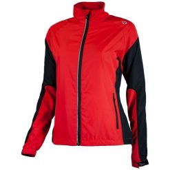 Wiatrówka do biegania damska Rogelli ELVI. Czarne kurtki sportowe Rogelli, xs, bez wzorów, bez kaptura, do biegania. W wyprzedaży za 99.00 zł.