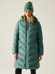 Regatta Płaszcz pikowany "Anita" w kolorze zielonym rozmiar: 42. Zielone płaszcze Regatta, bez wzorów, bez kaptura. Za 257.92 zł.