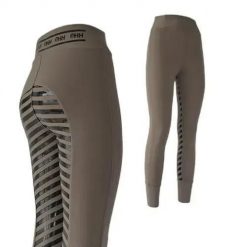 Damskie legginsy jeździeckie z pełną przyczepnością Hispano Hipica Noa Adhesion. Szare legginsy HISPANO HIPICA, xs, bez wzorów, z lycry. Za 181.00 zł.