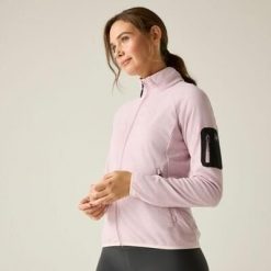 Damska bluza polarowa Rivendell z zamkiem błyskawicznym. Czerwone bluzy Regatta, bez wzorów, z polaru, bez kaptura. W wyprzedaży za 229.99 zł.