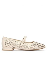 Caprice Baleriny 9-22511-46 Beżowy. Brązowe baleriny Caprice, bez wzorów, ze skóry, bez obcasa. Za 275.99 zł.