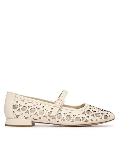 Caprice Baleriny 9-22511-46 Beżowy. Brązowe baleriny Caprice, bez wzorów, ze skóry, bez obcasa. Za 250.99 zł.