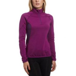 Bluza polarowa damska Trek Stretch Berghaus. Fioletowe bielizna sportowa Berghaus, uniwersalny, bez wzorów, z polaru, bez kaptura. Za 104.57 zł.