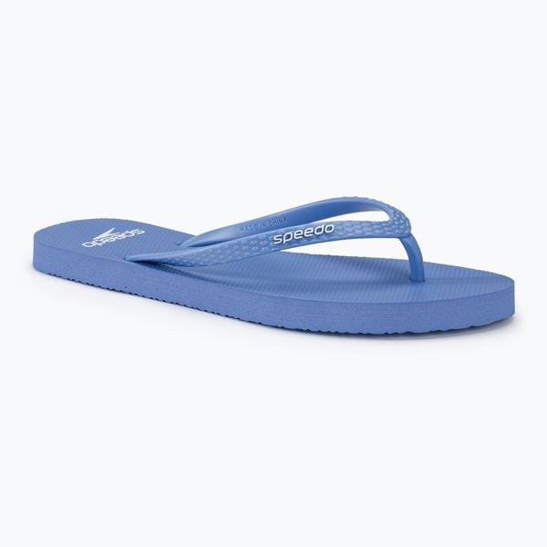 Japonki damskie Speedo Flip Flop. Niebieskie klapki Speedo, bez wzorów, z materiału, bez obcasa. Za 62.99 zł.