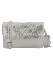 Charm Skórzana torebka w kolorze srebrnym - 20 x 13 x 2,5 cm rozmiar: onesize. Szare torby na ramię Charm, bez wzorów, z materiału, na ramię, bez dodatków. Za 152.99 zł.
