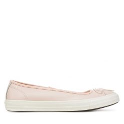 Baleriny Converse. Brązowe baleriny Converse, bez wzorów, bez obcasa. Za 219.99 zł.