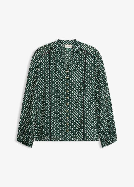 Tunika. Fioletowe tuniki bonprix, bez wzorów, eleganckie, bez kołnierzyka, bez ramiączek. Za 109.99 zł.