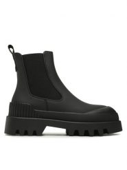 ONLY Sztyblety 15304863 Czarny. Czarne botki Only, bez wzorów, ze skóry, bez obcasa, na płaskiej podeszwie, bez zapięcia. Za 299.99 zł.