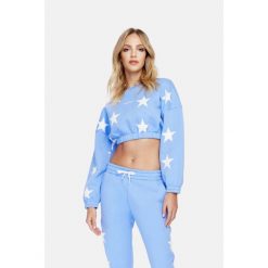 Bluza fitness damska Cardio Bunny Milky way. Niebieskie bluzy Cardio Bunny, l, bez wzorów, bez kaptura. Za 99.00 zł.
