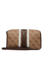 Guess Kosmetyczka PW7572 P6352 Brązowy. Brązowe kufry i kosmetyczki Guess, z aplikacjami, ze skóry, bez dodatków. Za 264.99 zł.